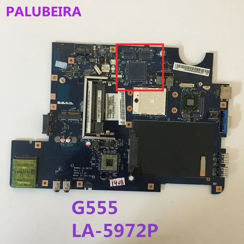 

PALUBEIRA High quality NAWA2 LA-5972P for Lenovo Ideapad G555 laptop Motherboard mainboard Socket S1 DDR2 100% Fully Tested