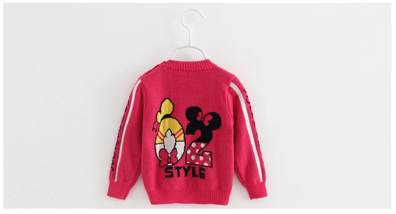 BibiCola/Детский свитер; осенне-зимняя одежда; Детский свитер для девочек; вязаный пуловер с длинными рукавами; свитер; Верхняя одежда с героями мультфильмов