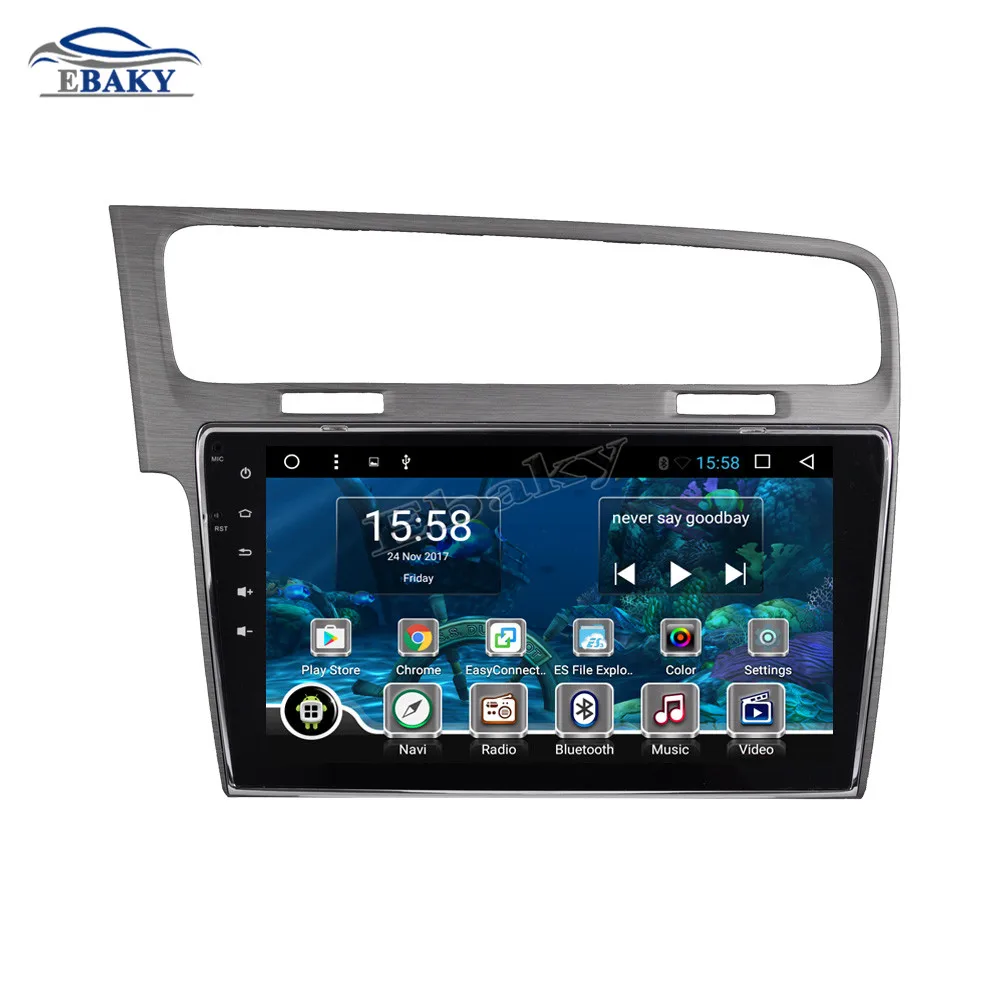 Excellent NaviTopia 10.1inch 1GB/2GB RAM Quad Core/Octa Core Android 7.1/8.1 Car DVD Radio for VW Golf 2014 2015 2016 with GPS/wifi/maps 2