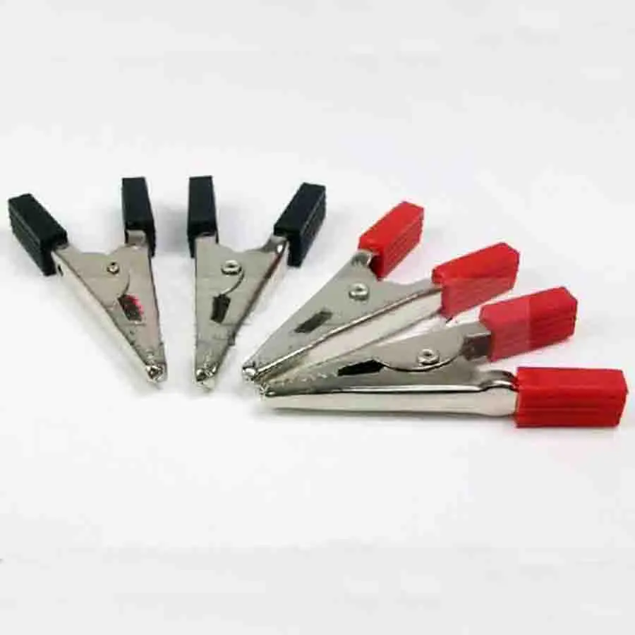 High-Quality-10PCS-LOT-Full-Insulated-Crocodile-Alligator-Clips-50mm-Plastic-Handle-Test-Probe-Metal-Alligator