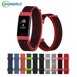 Hangrui для Fitbit Charge 3 фитнес-браслет нейлоновая петля Fitbit Charge 3 Band модные красочные браслеты на запястье Замена
