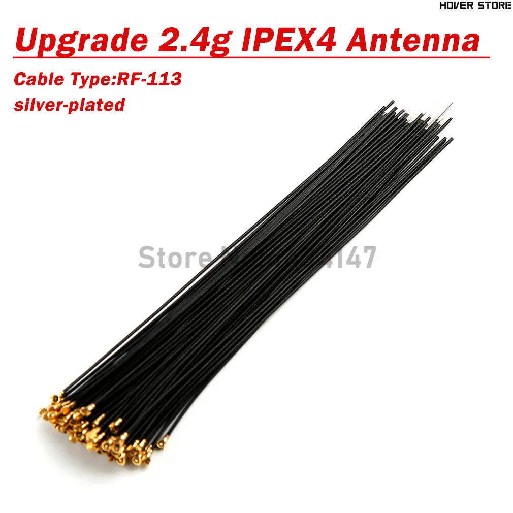 

Посеребренная антенна приемника передачи, 15 см, 2,4 г, IPEX 4 порта, маленькая антенна для РУ дрона, самолета, запасные части