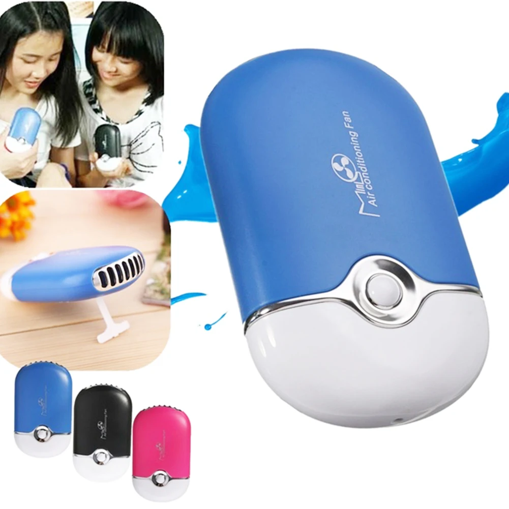 Portable Rechargeable Handheld Humidifier Fan USB Office Cooling Mist