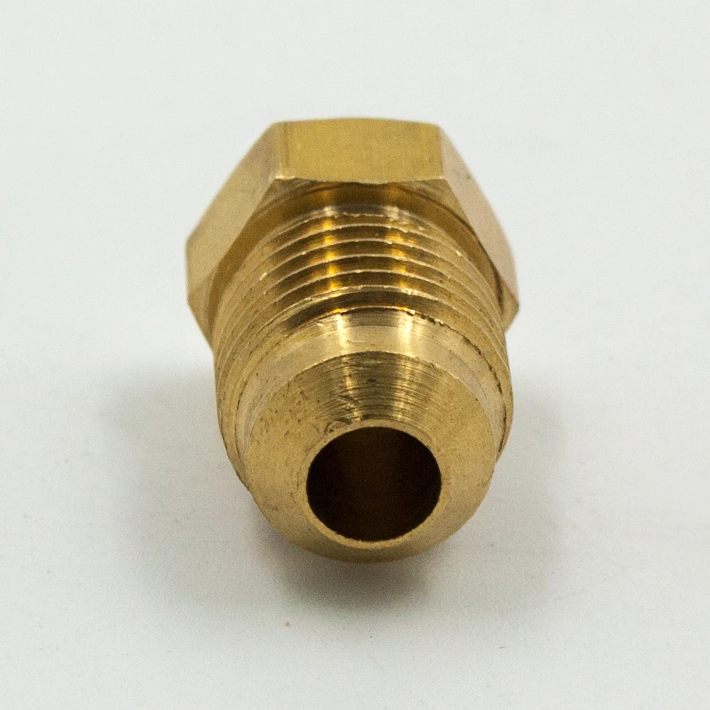 Fit 3/16"-1/2" Tube O.D Hex End Plug Brass SAE 45 Degree Flare Connector 2 