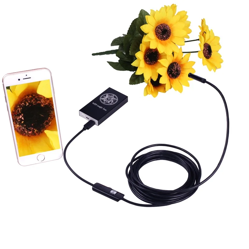 

F100 wifi Endoscopio 5.5mm Wifi borescope mini Camera 10m Soft Hard cable Waterproof Endoscopy Android IOS USB Inspection Camera