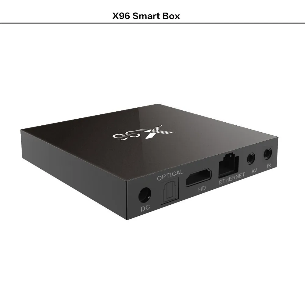 X96 Android tv Box Amlogic S905X четырехъядерный 1G/8G или 2G/16G Android 6,0 Smart tv Box H.265 4K* 2K 2,4G Wifi HDMI 2,0 медиаплеер