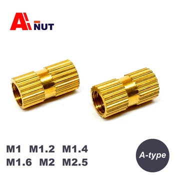 

m1 m1.2 m1.4 m1.6 m2 m2.5 Brass insert nuts , thread Miniature insert nut for plastics , Notebook fasteners