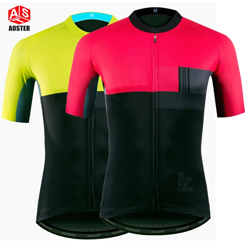 

AOSTER 3 Colors Gentleman Anti-sweat Short Sleeve Cycling Jersey Outdoor Anti-sweat Breathable MTB Riding Bike T-Shirt Clothing