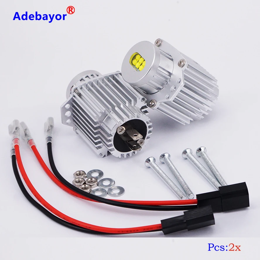 

2X 64W Led Marker Angel Eyes Bulbs case for BMW E90 E91 (TYPE 8) Error Free Plug and Play 2200LM Freeshipping GGG