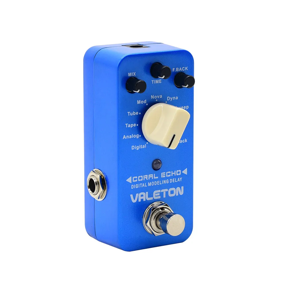 

Valeton Coral Echo Digital Modeling Delay Electric Guitar Effect Pedal Stompbox Analog Sweep CDL-3