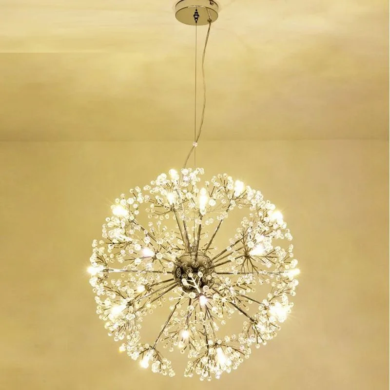 

Modern LED Crystal Pendant Lamp Dandelion Chandelier Light Fixture For Dining Room Bedroom Lustres de Cristal AC110V~240V