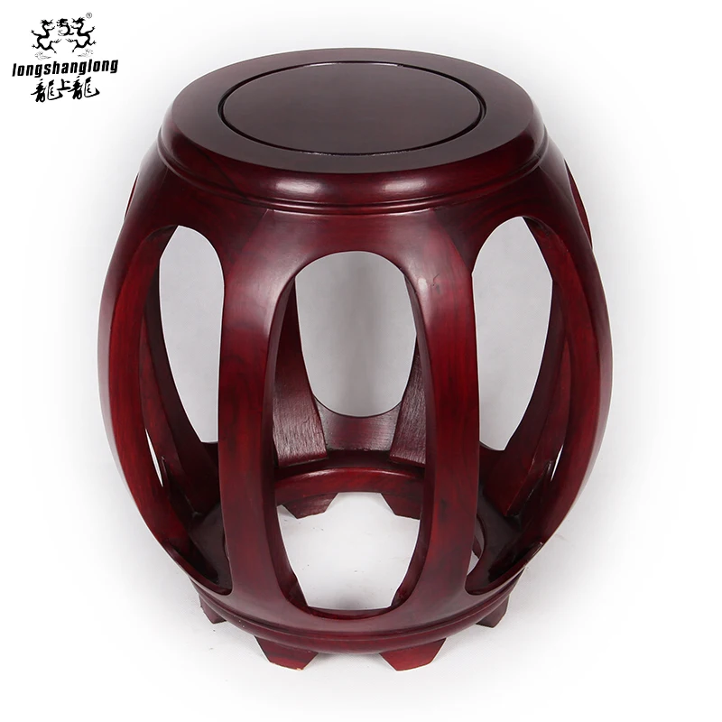 Chinese style antique drum stool wood rosewood drear friendless stool
