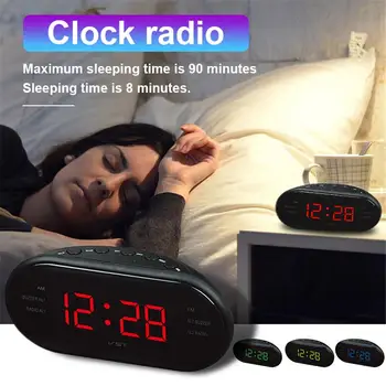 

LED Car Alarm Clock Car Radio AM FM Dual Channel Radio Clock AM/FM Digital Alarm Clock Home Outdoor Alarm Clock Sleeping Time