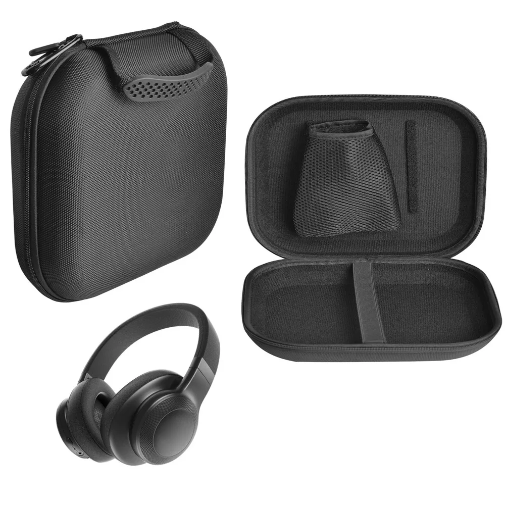 Protective Case Bag for JBL Duet NC E55BT T450BT V750NC UA Flex Wireless Headphones Black Hard Travel Bag