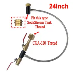 CGA320 высокое Давление шланг CO2 заполнить станции 3000 фунтов/кв. дюйм для заполнения SodaStream Tank