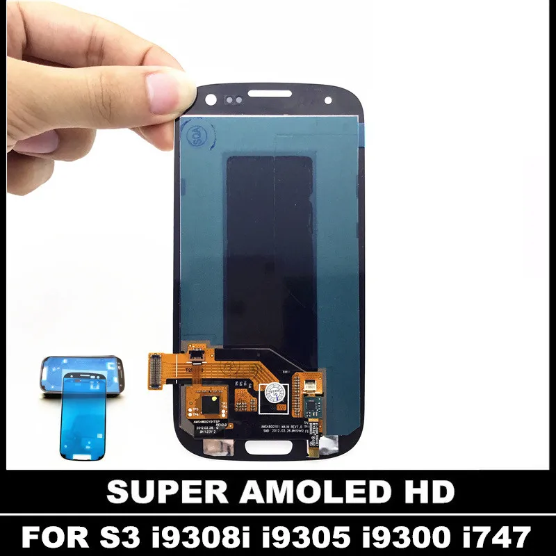 

100% Test AMOLED LCD Replacement For Samsung Galaxy SIII S3 i9300 i9300i i9301 i9305 LCD Display Touch Screen Digitizer Assembly