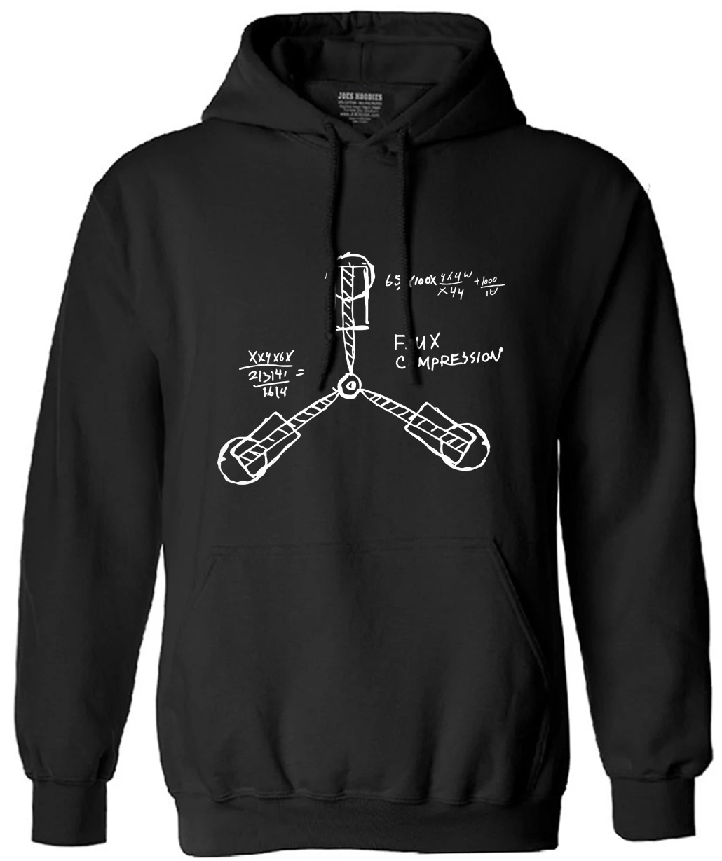 

New Stylish Mens sweatshirt Back to the Future hooded Cotton long Sleeve Casual Bodybuilding 2019 new funny men hoodies hoody