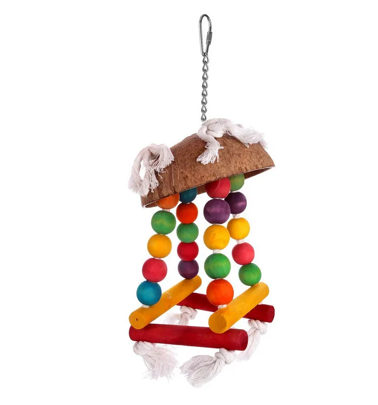 Pet toys Coconut shell swing parrot bird toy 12cm*12cm*26cmparrot bird toysbird toysparrot