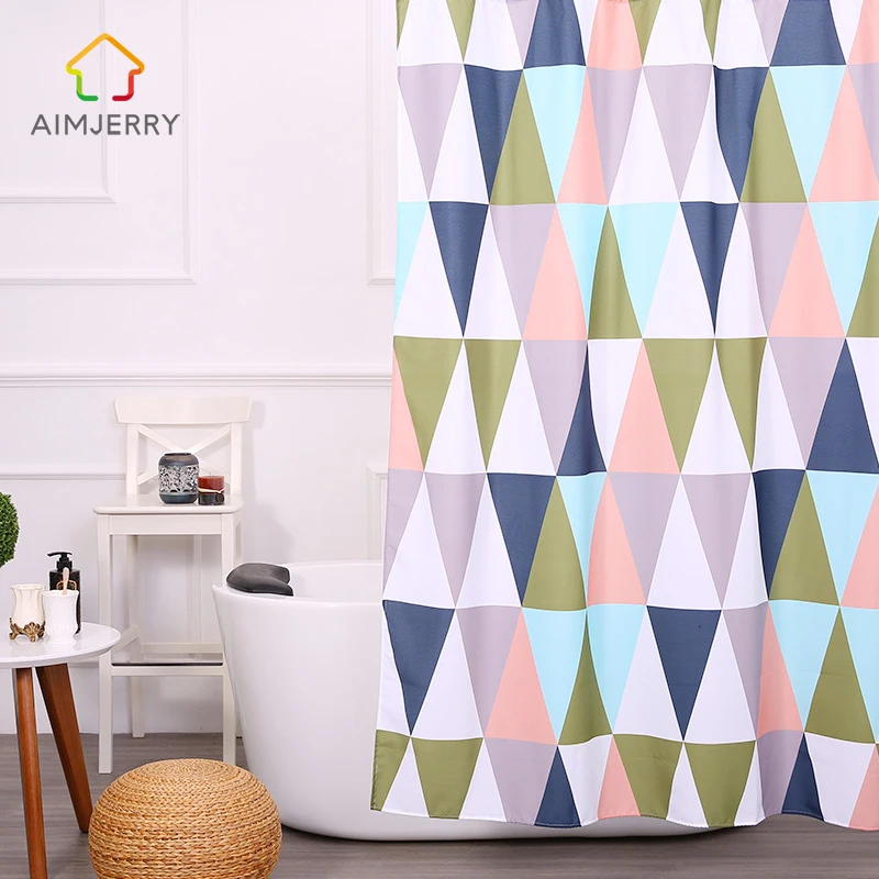 Aimjerry 71*71 красочные Западный водостойтовары Товары для ванной комнаты прозрачная ткань занавеска для душа лайнер с крючками на заказ