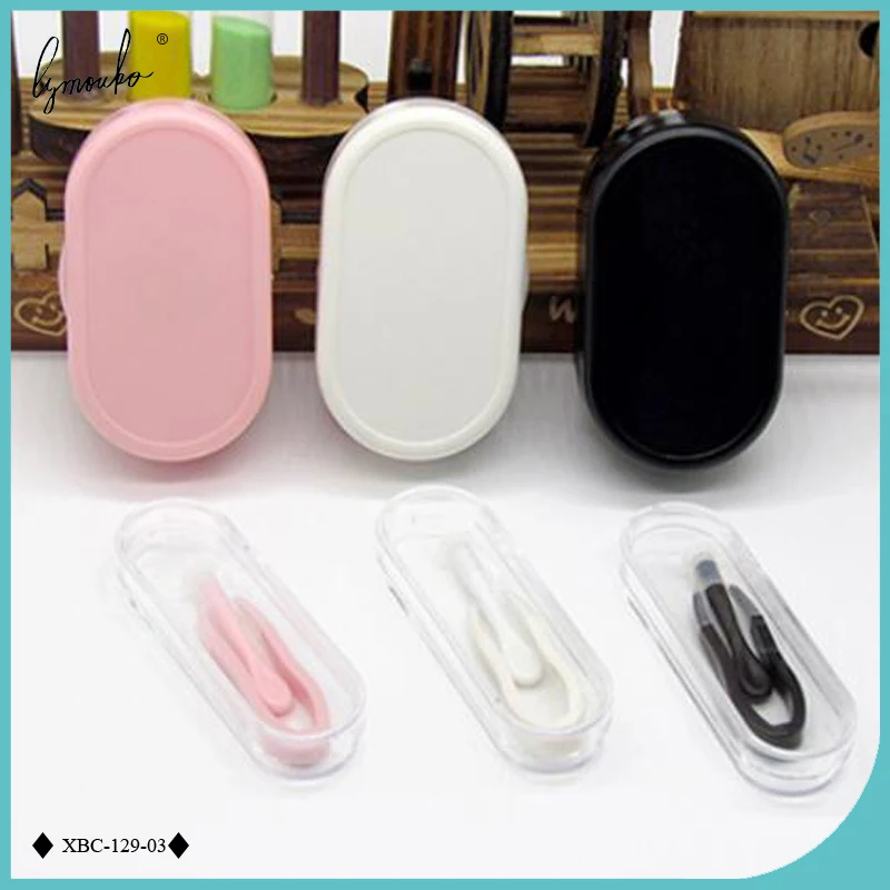 

1 Set Mini Practical Inserter Remover ABS Contact Lenses Tweezers Suction Stick for Travel with Mirror Contact Lens Case
