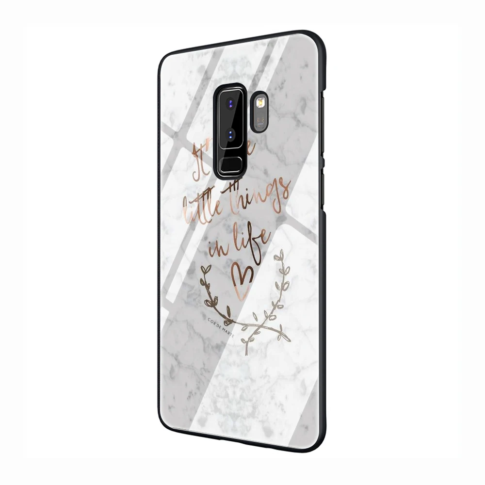 Мрамор тисненая надпись закаленное Стекло чехол для телефона чехол для samsung Galaxy S7 край S8 9 10, 8, 9, 10, плюс A10 20 30 40 50 60 70 - Цвет: G1