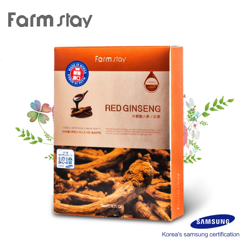 Buy korean red ginseng anti wrinkle mask of face, moisturizing anti aging
