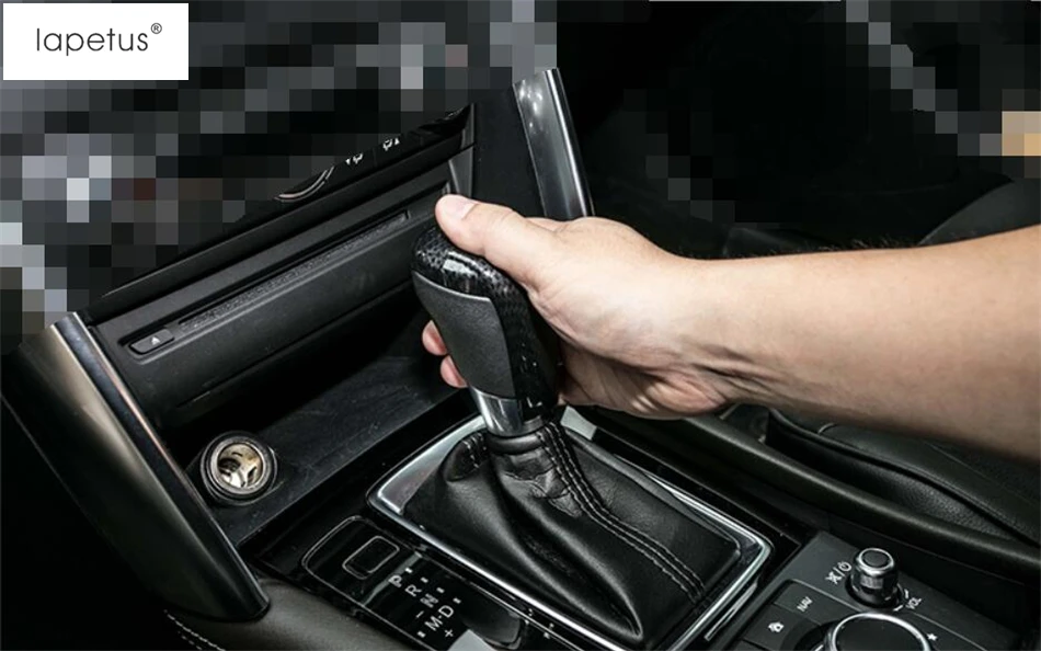 

Accessories For Mazda CX-5 CX5 2014 2015 2016 2017 2018 Sport Style Carbon Fiber Print Gear Shift Knob Molding Cover Kit Trim