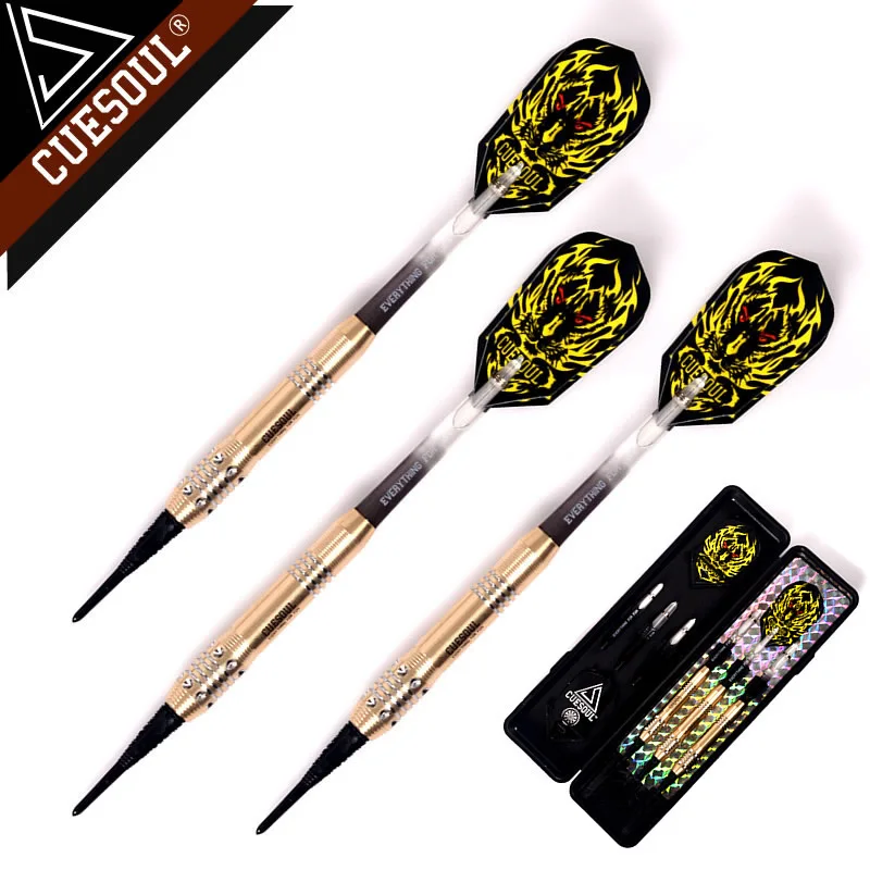 CUESOUL 18g 15cm Professional Dart Soft Tip Darts Electronic Dart With Brass Barrel And Nylon