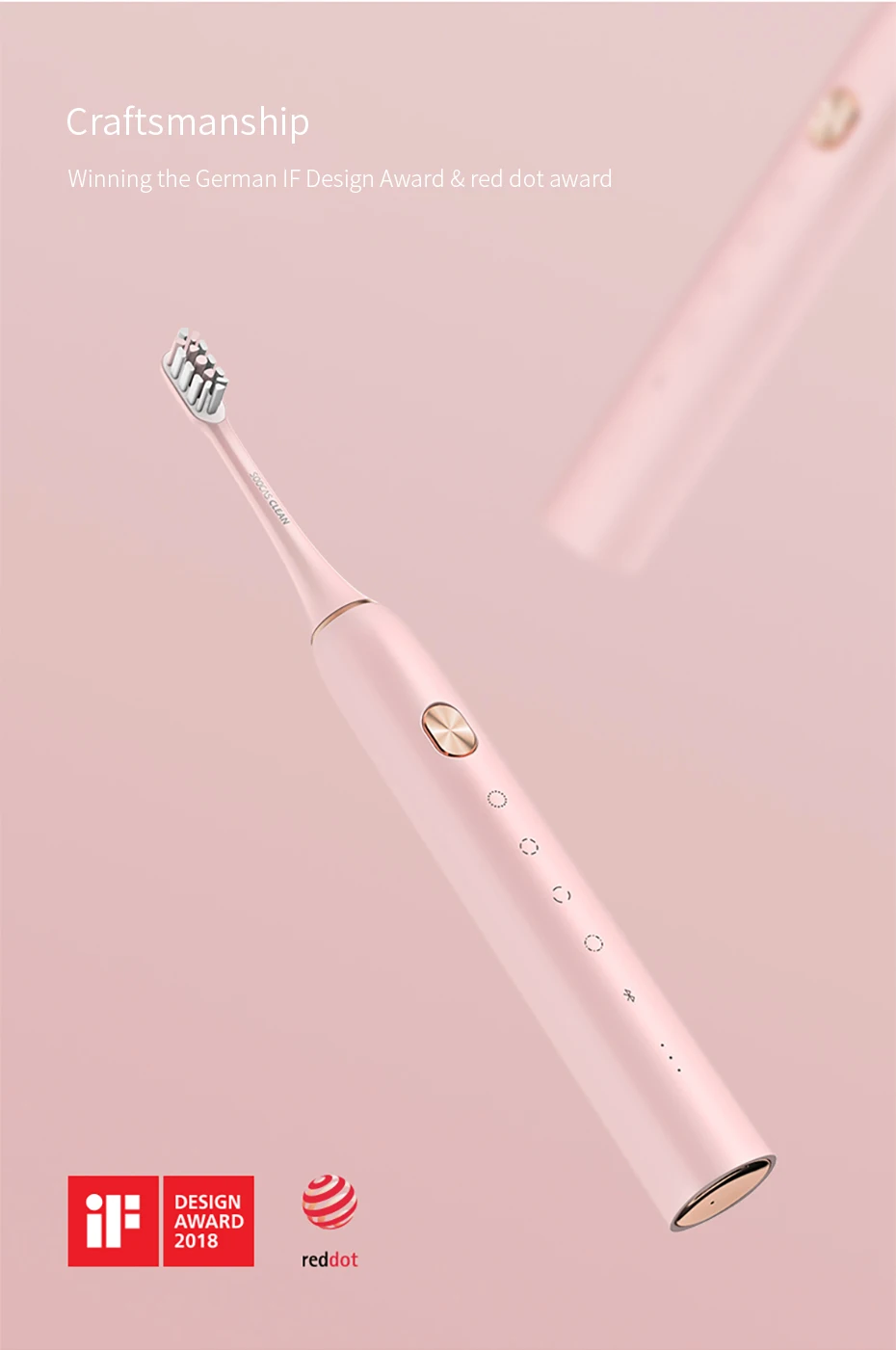 New Original SOOCAS X3 Waterproof Electric Toothbrush Rechargeable Sonic Electrric Toothbrush Upgraded Ultrasonic Toothbrush 12