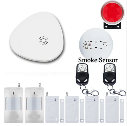 SmartYIBA домашняя охранная Wi-Fi сигнализация комплект беспроводные датчики безопасности ip-камера Поддержка приложения дистанционное управление SMS сигнализация - Цвет: V1008