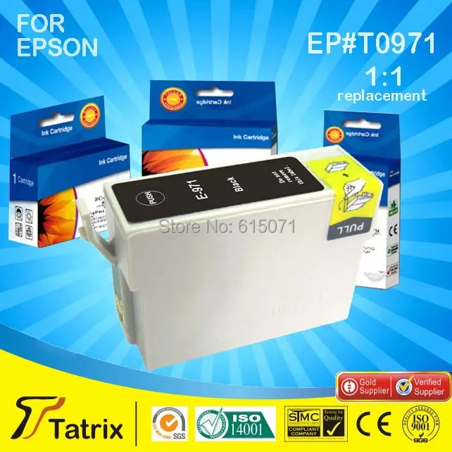 

Factory selling T0971 inkjet Cartridges, T0971 for Epson Stylus NX500/NX515 WorkForce 40/600/610/615 with 1:1 Exchange