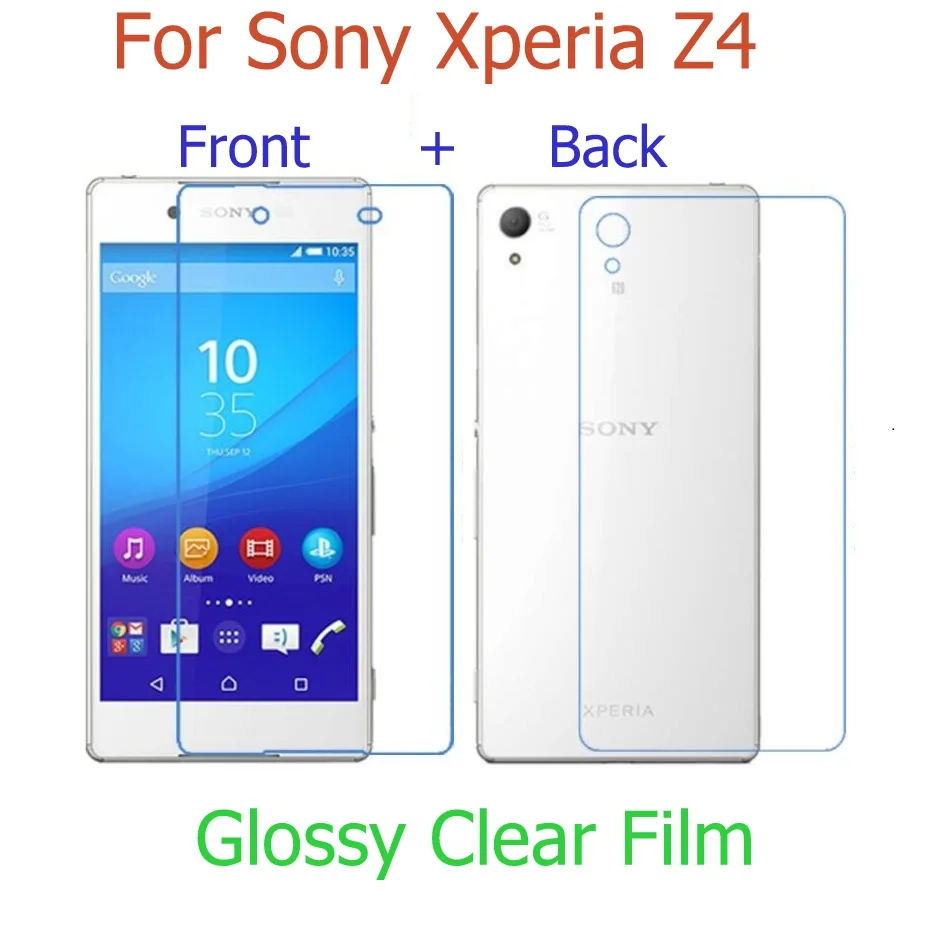 (Передняя + задняя) HD прозрачная глянцевая и матовая пленка для Sony xperia Z L36H Z1 L39H Z2 Z3