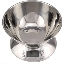 5 кг/1 г 11LB нержавеющая сталь выпечка инструмент Баланс Электронные кухонные весы еда точный вес с чашей Таймер сигнализации