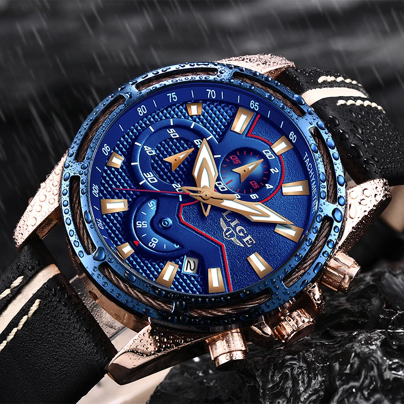 Relojes Hombre Новинка 2018 года LIGE модные для мужчин s часы лучший бренд класса люкс