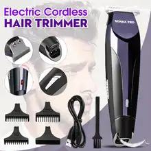 Перезаряжаемые триммеры для волос, профессиональная электрическая машинка для стрижки волос, Беспроводная Машинка для стрижки волос, бритва с 3 концевыми гребнями, бесшумный дизайн