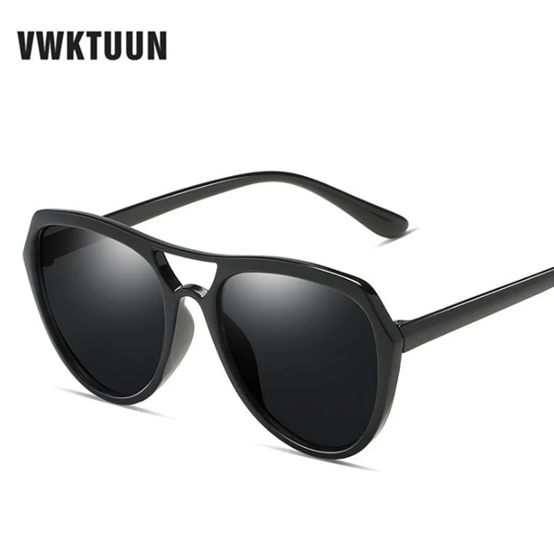 

VWKTUUN Sunglasses Women Men Pilot Shades Twin Beam Sun glasses Mirror Points Square Glasses Female Sunglass UV400 Male Eyewear