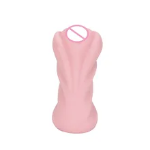 4D Male Masturbators Realistic Vagina real font b pussy b font Penis pump Blowjob Vibrator Masturbation