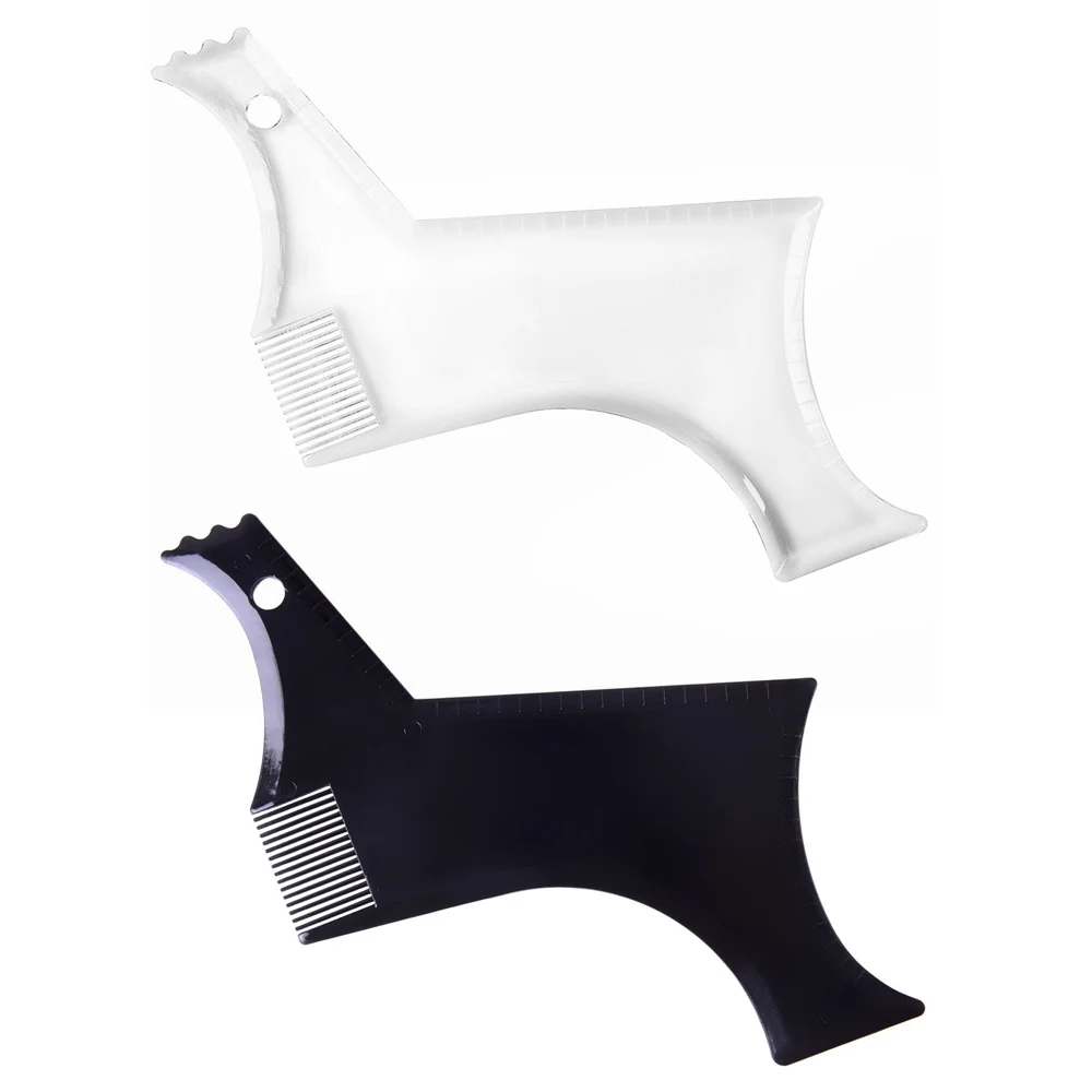 Beard Shaping Styling Tool with Inbuilt Comb for Perfect Line up Edging Men's Facial Hair Style Styling Tool Stencil Beard Comb Beard Shaping Styling Tool with Inbuilt Comb for Perfect Line up Edging Men's Facial Hair Style Styling Tool Stencil Beard Comb