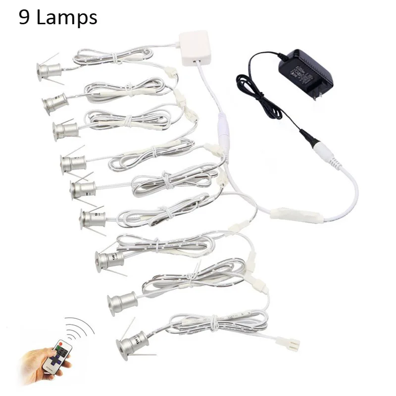 Aiboo Mini Recessed Lights Linkable 12v Spot With Led Under Cabinet Light Linkable 12v Tianmu Rf9 Us 1