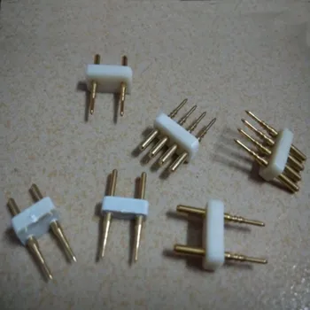 

5pcs 2 Pin / 4 pin Connector Recommend Accessory Copper pins Single Color RGB 110V 220V LED Strip