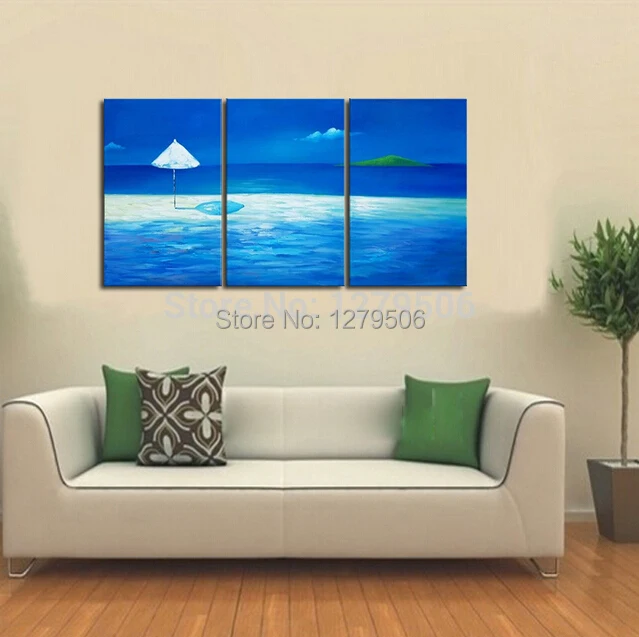 Hand Painted Abstract Oil Paintings On Canvas Hang Picture The Polar Ocean World For Living Room Wall Decor Acrylic | Дом и сад