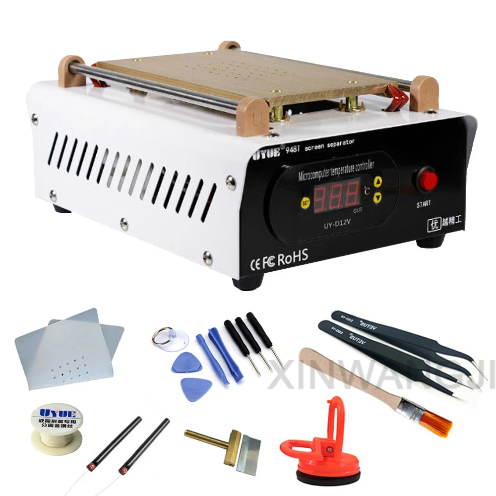 US $22.42 Uyue 948t Preheat Separator Touch Screen Separator Machine BuiltIn Vacuum Pump Split Screen Machine Heating Platform 7 Inches