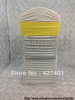 

Hot Sale Yellow Spandex Bands / Lycra Band / Expand Bands /spandex chair sash/Chair cover sash For Wedding & Banquet