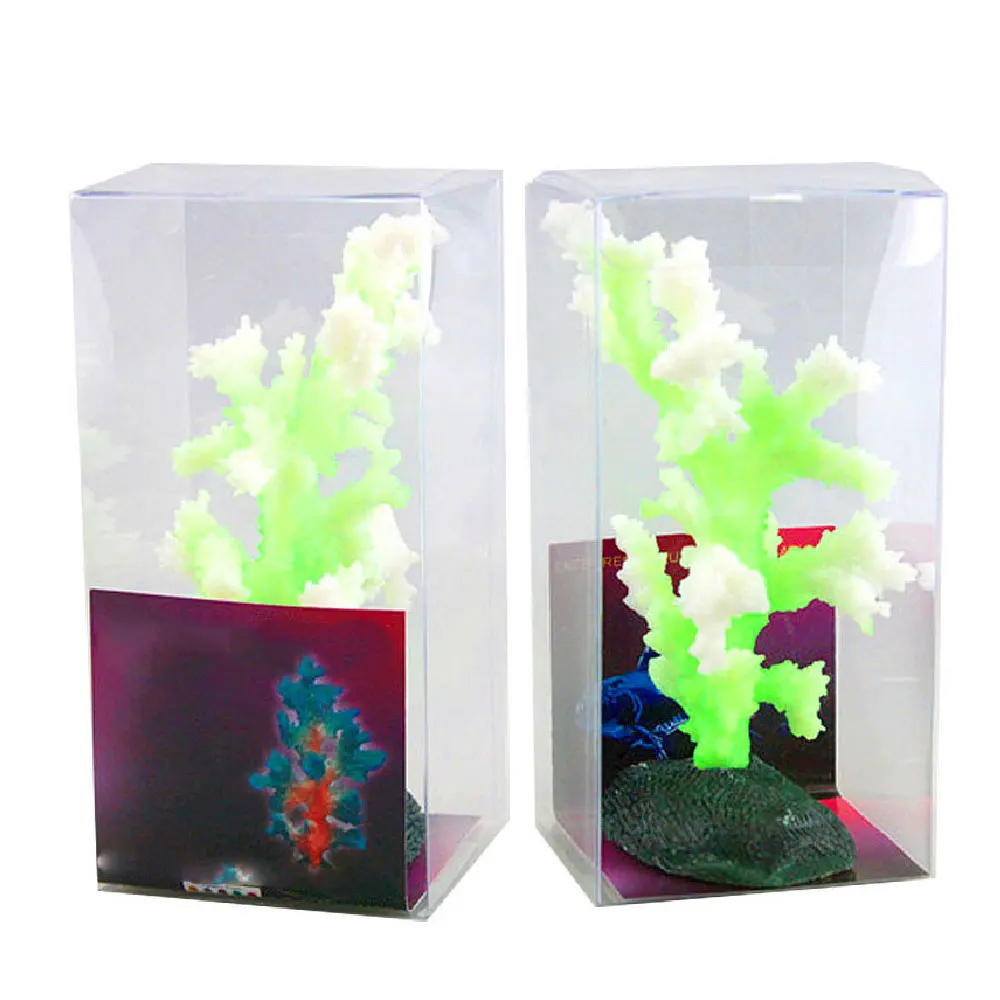 Светящийся имитирующий Коралл искусственное водное растение орнамент для аквариума аксессуары для украшения аквариума
