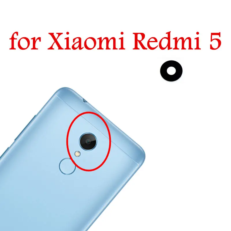 

2pcs for Xiaomi Redmi 5 Back Camera Glass Lens Rear Camera Glass with 3M Glue Redmi5 Replacement Repair Spare Part