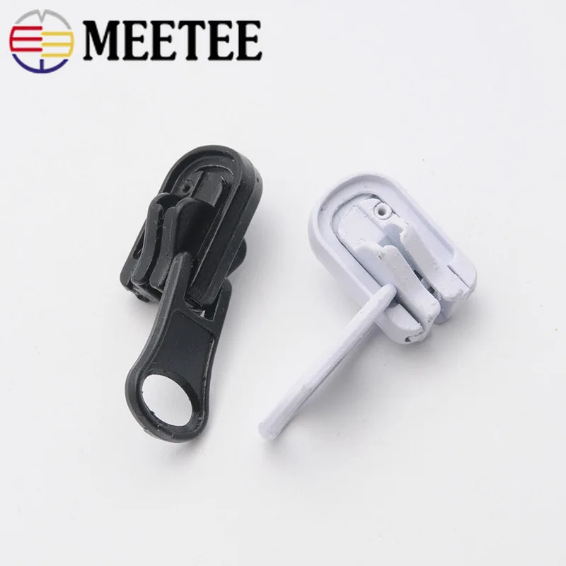 5pcs 5 Double sided Rotating Zipper Sliders For Resin Zipper Clothes Zipper Head Zip Repair Kit