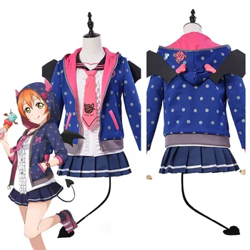 

LoveLive! Love Live New UR Rin Hoshizora Little Demon Uniform Halloween Party Cosplay Costume Full Set Custom Made