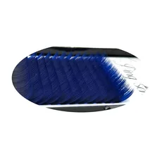 Очаровательные 12 рядов/поднос для индивидуального наращивания накладных ресниц 0,20 мм C/D Curl инструменты для макияжа синего цвета сексуальные инструменты для макияжа