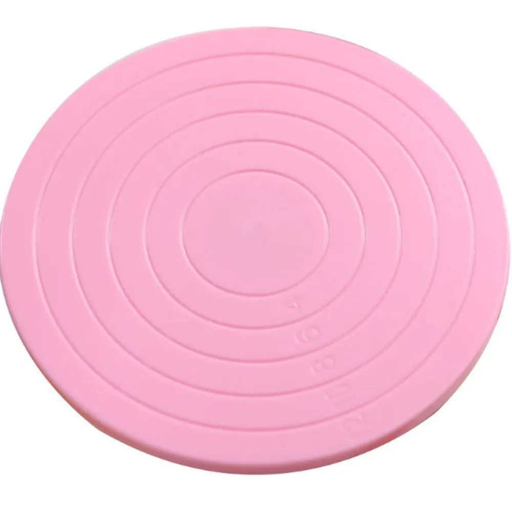 Мини тарелка для торта вращающаяся платформа поворотный стол круглый вращающийся Поворотный выпечки милые аксессуары кухонный инструмент
