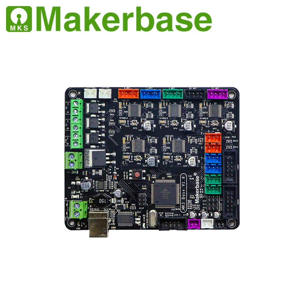 MKS BASE V1.6 integrated motherboard compatible Mega 2560 &amp RAMPS 1.4 control board for RepRap Mendel 3d printer mainboard parts |
